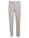 Pt Torino Tailored Cotton Trousers In Brown