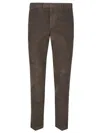 Pt Torino Trousers Back Side Pockets Loops In Brown