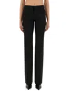 Pt Torino Flared Trousers Belt Loops In Black