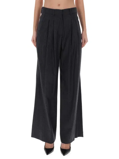 Pt Torino Pleated Trousers In Black