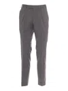 Pt Torino Master-fit Cotton-blend Trousers In Gray