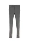 Pt Torino Grey Stretch Wool Pant In Gray
