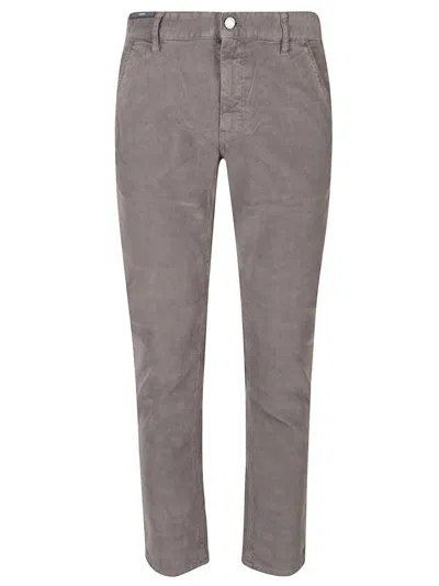 Pt Torino Corduroy Trousers In Gray