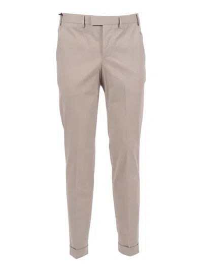 Pt Torino Tailored Trousers In Neutral
