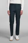 Pt Torino Ma27 Pants In Blue Wool In Green