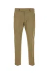 Pt Torino Cappuccino Stretch Cotton Pant In Green