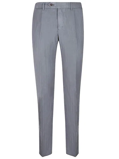 Pt Torino Pressed-crease Trousers In Gray