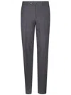 Pt Torino Pressed-crease Trousers In Gray