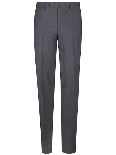 Pt Torino Pressed-crease Trousers In Gray