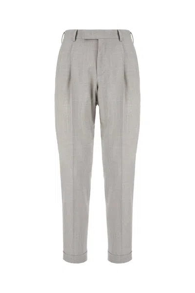 Pt Torino Rebel Tailored Trousers In Grey Blue