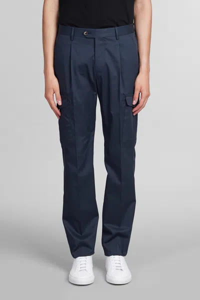 Pt Torino Pants In Blue Cotton