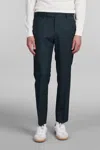 Pt Torino Ma27 Pants In Blue Wool In Green