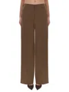 Pt Torino Brown Virgin Wool Trousers In Brown