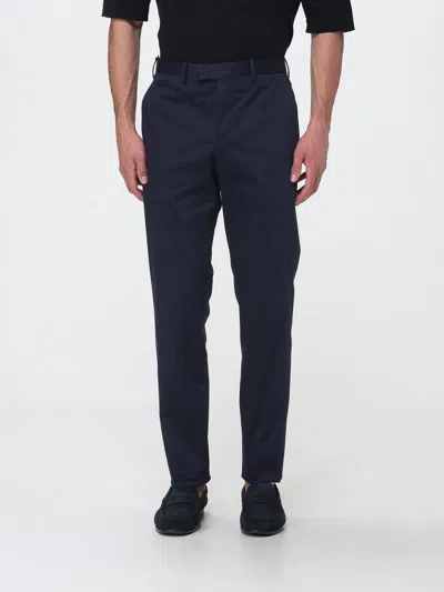 Pt Torino Slim-fit Gabardine Trousers In Blue