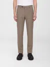 Pt Torino Stretch Virgin Wool Tailored Suit Pant In Gold