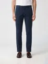 Pt Torino Garment-dyed Silkochino Slim Fit Pants In Blue