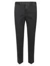 Pt Torino Master Flat Front Pants In Gray