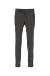 Pt Torino Wool Embroidered Trousers With Pockets And Cuffs In Printed