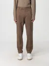 Pt Torino Man Pants Khaki Size 36 Virgin Wool, Polyamide, Elastane In Animal Print