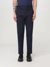 Pt Torino Slim-fit Chino Pants With Peats In Blau