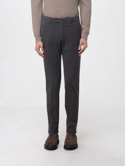 Pt Torino Stretch-cotton Chinos In Gray