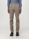 Pt Torino Mid-rise Linen Blend Chinos In Taubengrau