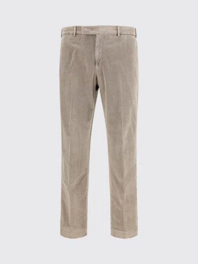 Pt Torino Beige Cotton Pants In Brown