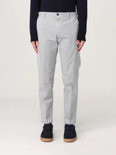Pt Torino Cotton Cargo Trousers In Gray
