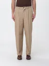 Pt Torino Elasticated Drawstring Trousers In Neutral