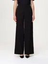 Pt Torino Woman Pants Mauve Size 8 Viscose, Cotton, Silk, Elastane In ブラック