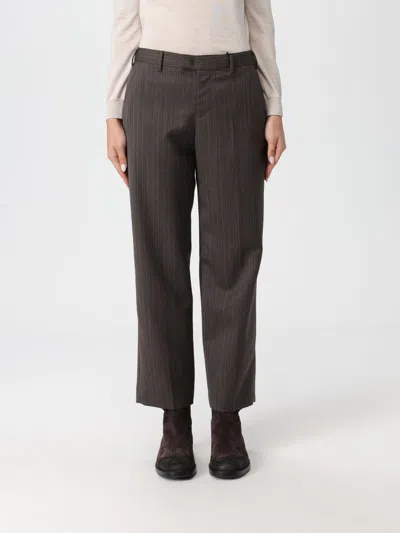 Pt Torino Pants  Woman Color Brown In Gray
