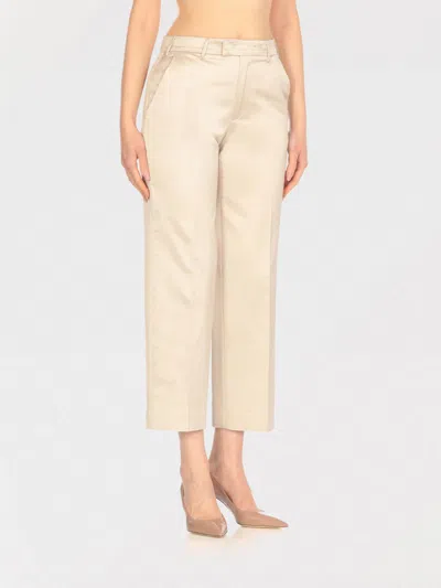 Pt Torino Pants  Woman Color Ivory In White
