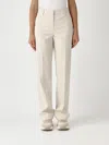 Pt Torino Pants  Woman Color Yellow Cream In White
