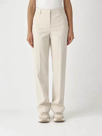 Pt Torino Pants  Woman Color Yellow Cream In White