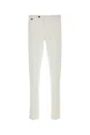 Pt Torino Chino Misto Cotone Bianco Crema In White