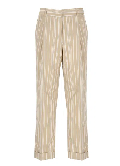 PT TORINO PANTS WITH STRIPED PATTERN