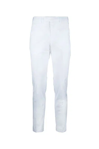 Pt Torino Slim-cut Cotton Chino Trousers In White