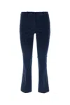 Pt Torino Black Mini Flare Pants In Stretch Fabric Woman In Blue
