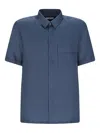 Pt Torino Patch-pocket Short-sleeve Shirt In Blue