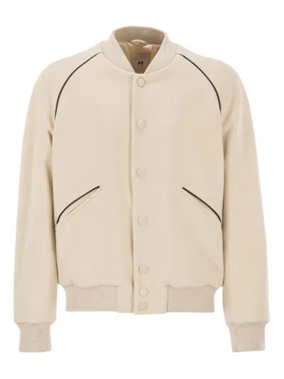 PT TORINO PIPED-TRIM BOMBER JACKET
