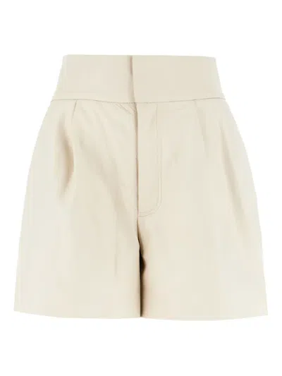 PT TORINO PLEAT-DETAIL SHORTS