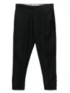Pt Torino Tailored Black Trousers With Classic Pleat In Black
