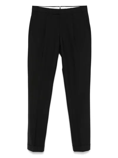 Pt Torino Pleat-detail Trousers In Black
