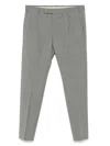 Pt Torino Pressed-crease Trousers In Grey