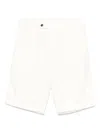 Pt Torino Gabardine Shorts In White