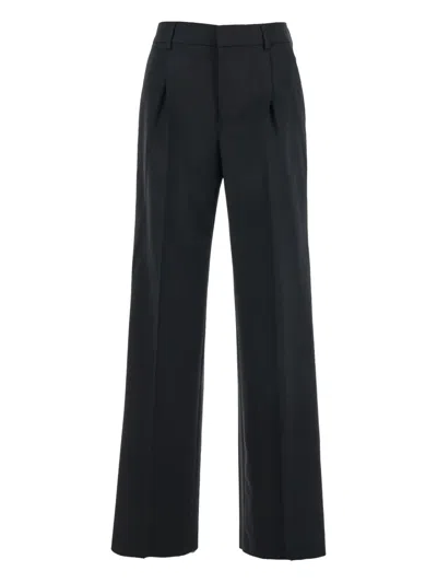 Pt Torino Lola Fine Cavallery Stretch Twill In Black