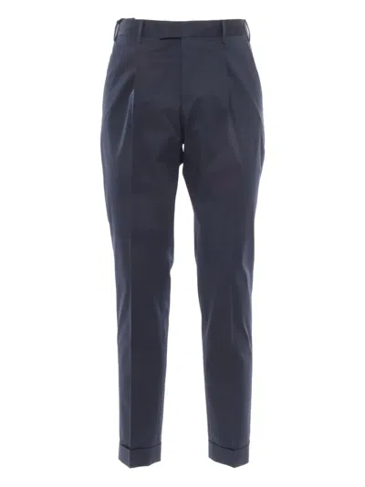Pt Torino Pleat-detailing Turn-up Trousers In Multi