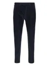 Pt Torino Pleat-front Corduroy Trousers In Blue
