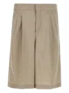 Pt Torino Techno Wool Bermuda Shorts Bermuda And Short In Nude
