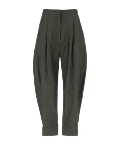 Pt Torino Pleated Casual Pants In Green